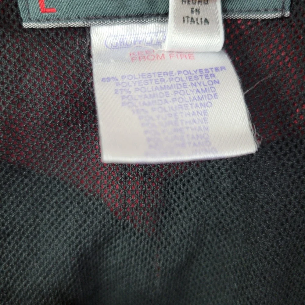 Grigio Sport‎ Swim Shorts Mens Large Red Black Board Trunks Made in Italy Mesh